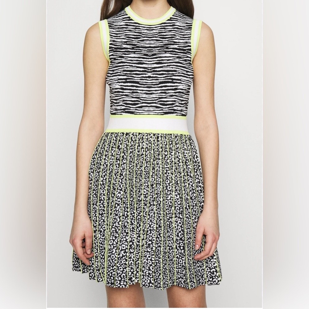 Ted Baker animal Jacquard skater dress size 16/XL/TB size 6